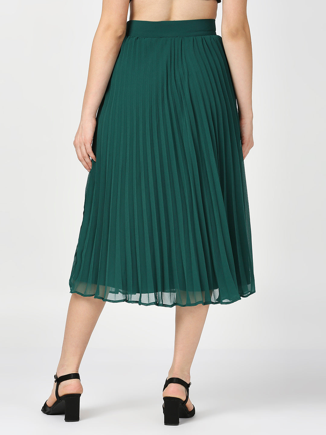 Pleated Midi Skirt