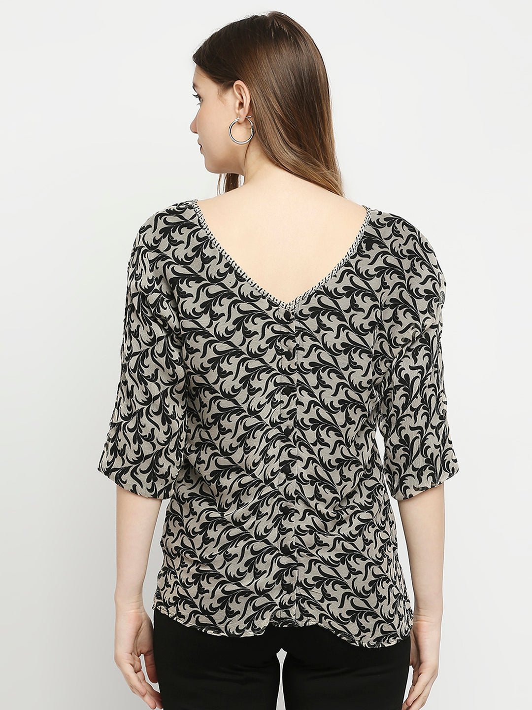Multicolor Georgette Printed Top - AaliyaIndia