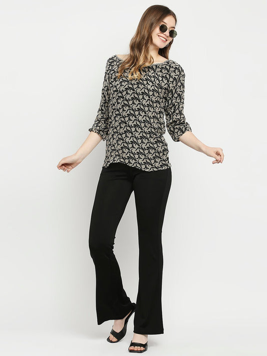 Multicolor Georgette Printed Top - AaliyaIndia