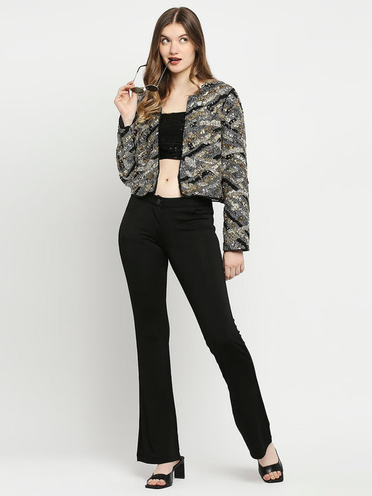 Premium Multicolored Hand Embellished Jacket - AaliyaIndia